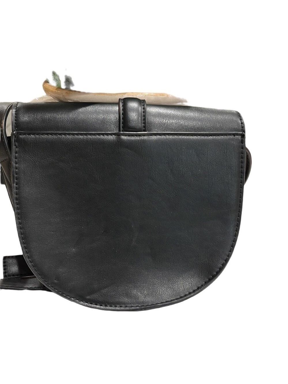Stitch Fix Daily Look Faux Leather Flap Crossbody Bag Black - Picture 3 of 6